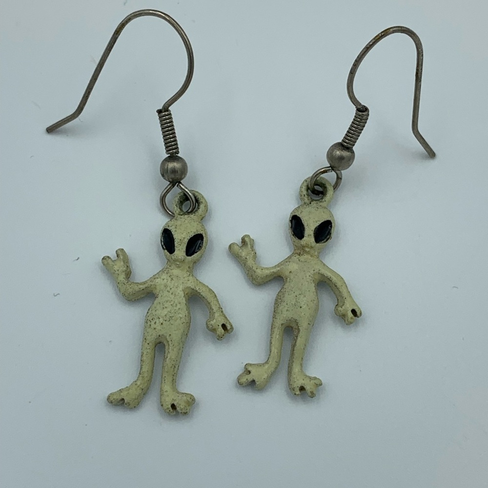 Alien earrings